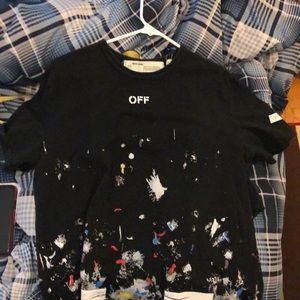 Off White Paint Splatter Shirt